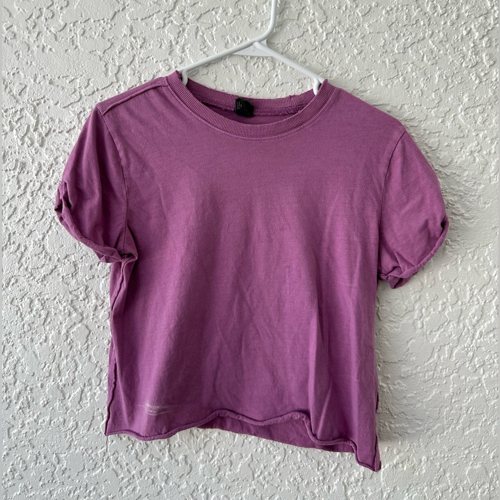 purple t-shirt
